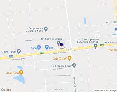 Білборд, Бігборд (Борд)  B у Міла, 6х3  с. Мила, траса М-06 "Київ-Чоп" (Житомир), км 25+780 право, біля автобусної зупинки, через 400м після магазину "Фора", за 150м до повороту на Дмитрівку схема