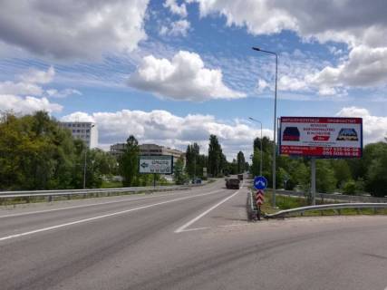 Билборд A в Обухове м. Обухів, початок вул. Промислова, міст через трасу Н-01 Київ-Знамянка, на повороті на Київ фото 1