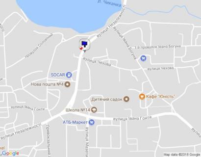 Білборд, Бігборд (Борд)  A у Умані м. Умань, вул. Незалежності, навпроти будинку 56, поворот на вул. Чехова, за 210м до повороту на вул. Івана Богуна, через 90м після АЗС SOCAR та 290м після розв'язки з вул. Івана Гонти схема