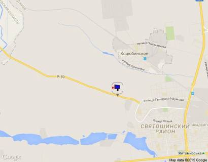 Білборд, Бігборд (Борд)  A у Ірпені Ірпінь-Київ, км 1+150 від вул. Генерала Наумова, напрямок на Київ схема