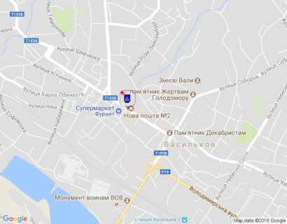 Сiтiлайт A у Василькові м. Васильків, вул. Грушевського, 17А, центральна площа схема