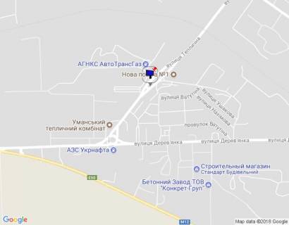 Білборд, Бігборд (Борд)  B у Умані, 6х3  м. Умань, вул. Теплична, 8, через 70м после повороту на вул. Індустріальна, через 990м после розв'язки з вул. Заводська та вул. Енергетична, за 450м до розв'язки з вул. Дерев'янка, низ схема