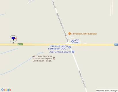 Билборд A в Бровары м. Бровари, траса М-01, об'їзд м. Бровари, км 22+330 ліво, 2,5 км до повороту на ЖК "Скандія" схема