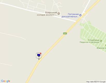 Билборд A в с. Вита-Почтовая, 6х3  c. Віта-Поштова, траса М-05 Київ-Одеса, км 23+020 право, через 980м після повороту на Боярку схема