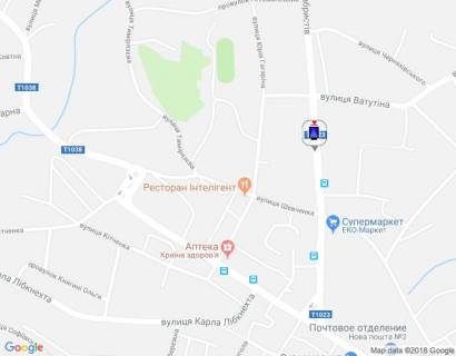 Сiтiлайт A у Василькові м. Васильків, вул. Декабристів, 9 - головна розв'язка міста, кафе "Ласощі"  схема