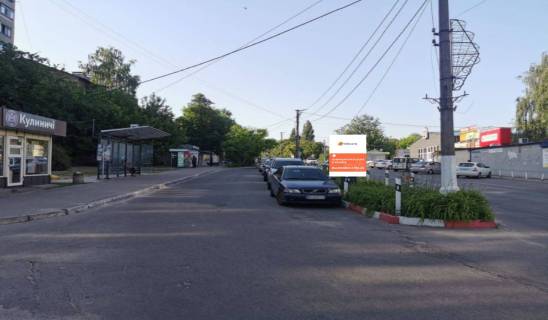 Ситилайт B в Василькове, 1,2х1,8  м. Васильків, вул. Декабристів, 1, біля автобусної зупинки, за 100м до перехрестя з вул. Шевченка та магазину "Еко-Маркет", через 125м після перехрестя з вул. Грушевського фото 1