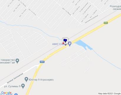 Білборд, Бігборд (Борд)  B у Глевасі, 6х3  смт. Калинівка, траса М-05 Київ-Одеса, км 30+400 право, навпроти АЗС АМІК, автобусна зупинка "ст. Зоря", через 500м після з'їзду на вул. Залізнична схема