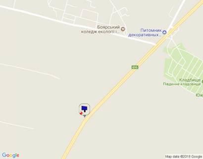 Билборд B в с. Вита-Почтовая, 6х3  c. Віта-Поштова, траса М-05 Київ-Одеса, км 23+020 право, за 980м до повороту на Боярку схема