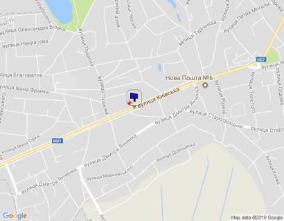 Билборд A в Бровары, 6х3  м. Бровари, вул. Київська, 108, через 200м після повороту на вул. Сєрова та магазину "Фора", через 30м після повороту на вул. Запорізька, за 180м до повороту на вул. Леонтовича, за 210м до повороту на вул. Зазимський шлях схема