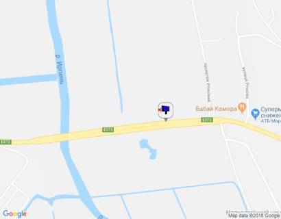 Білборд, Бігборд (Борд)  B у Ірпені м. Ірпінь, траса М-07, км 22+850 право, міст через р. Ірпінка, через 900м після розвилки Ірпінь-Гостомель-Буча, ЖК "Гостомель Резіденс", верх схема