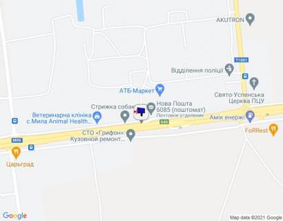 Білборд, Бігборд (Борд)  B у Київських трасах, 6х3  с. Мила, траса М-06 "Київ-Чоп" (Житомир), км 25+280 право, за 400м до повороту на Ворзель, через 400м після повороту на Дмитрівку, біля АТБ Маркету схема