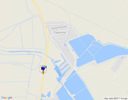 Білборд, Бігборд (Борд)  B у Таценках, 6х3  Дніпровське шосе, траса Н-01 "Київ-Знам'янка", км 41+480 право, перед мостом через р. Стугна, виїзд з м. Обухів схема