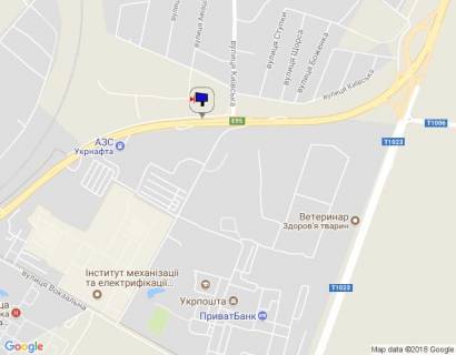 Білборд, Бігборд (Борд)  B у смт. Глеваха смт. Глеваха, траса М-05 Київ-Одеса, км 27+430 право, виїзд з вул. Київська, верх схема