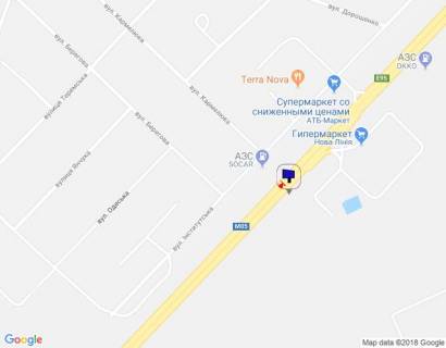 Білборд, Бігборд (Борд)  A у Гатному, 6х6  с. Гатне, траса М-05 Київ-Одеса, км 14+120 ліво, заїзд до Нової Лінії, навпроти АЗС SOCAR, низ схема