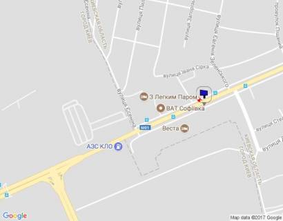 Билборд A в Бровары м. Бровари, вул. Київська, 30, за 100м перед перехрестям з вул. Євгенія Зеленського схема