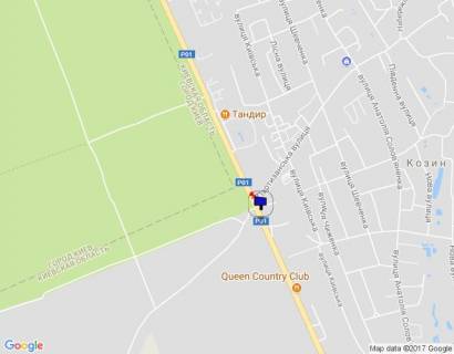 Білборд, Бігборд (Борд)  A у , Козин (Козин), 6х3  Конча-Заспа, траса Р-01, км 29+930 право, автобусна зупинка "Козин-2", через 110м після повороту на вул. Партизанська, через 190м після супермаркету "FAVORE" схема