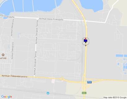 Билборд A в Белой Церкви м. Біла Церква, траса М-05 Київ-Одеса, км 85+975 право, через 795м після повороту на вул. Івана Кожедуба, за 820м до розв'язки та повороту на вул. Леваневського, верх схема