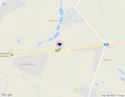 Билборд B в с. Мрия с. Мрія, траса М-06 Київ-Чоп (Житомир), км 30+100 право, за 450м до "Camper group" схема