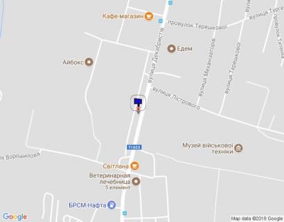 Билборд B в Василькове м. Васильків, вул. Декабристів, 69 схема