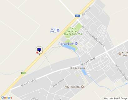 Билборд B в Чабаны, 6х3  с. Чабани, траса М-05 Київ-Одеса, км 15+880 право, за 500м до АЗС ОККО, через 450м після АЗС Marshal схема