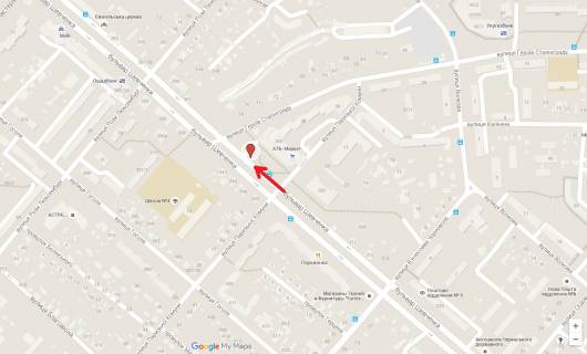 Билборд A в Черкассах, 3в*6ш  бул. Шевченка, 305 (маг АТБ, Приватбанк) схема