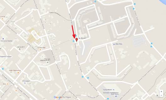 Билборд B в Черкассах, 3в*6ш  вул. Володимира Великого, 35 схема