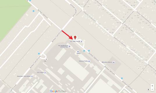 Билборд B в Черкассах, 3в*6ш  вул. Одеська - вул. Сумгаїтська (біля АЗС"Amic") схема