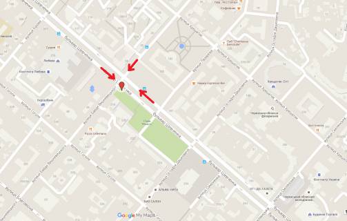 Призма A в Черкассах бул. Шевченко / ул.Б.Вишневецкого (призматрон) - 278982 схема