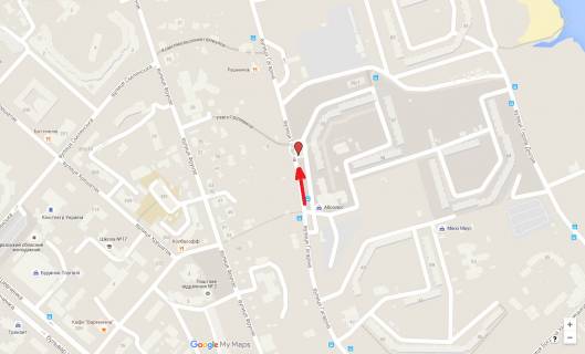 Билборд A в Черкассах, 3в*6ш  вул. Володимира Великого, 33 схема