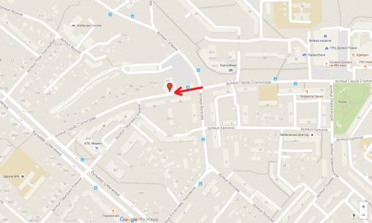 Билборд A в Черкассах, 3в*6ш  вул. Припортова - вул. Волкова схема