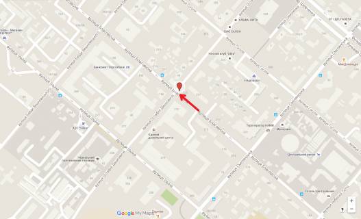 Білборд, Бігборд (Борд)  A у Черкасах, 3в*6ш  вул. Дашковича - вул. Благовісна схема