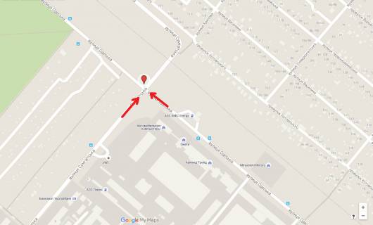Билборд A в Черкассах, 3в*6ш  вул. Сумгаїтська -  вул. Одеська схема