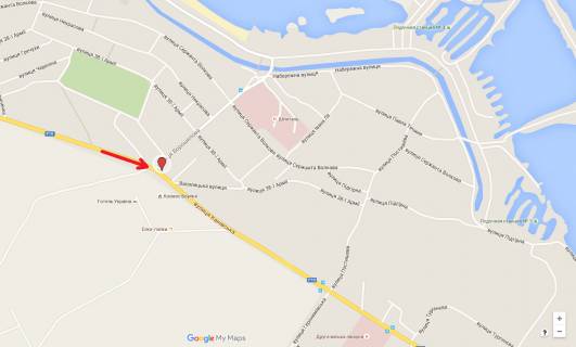 Білборд, Бігборд (Борд)  B у Черкасах, 3в*6ш  вул. Дахнівська Січ - вул. Канівська (в'їзд в місто) схема