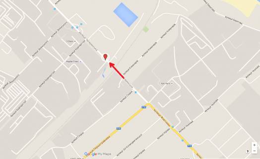 Билборд B в Черкассах, 3в*6ш  вул.  Чигиринська, 200м від жд переїзду (в'їзд в місто) схема