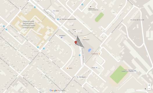 Билборд A в Черкассах, 3в*6ш  бул. Шевченка, 468 (напроти пл. 700-річчя) схема