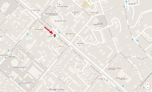 Білборд, Бігборд (Борд)  A у Черкасах, 3в*6ш  бул. Шевченка, 256 (фасад біля ТЦ Транзит), верхній схема