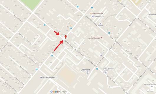 Билборд A в Черкассах, 3в*6ш  вул. Грушевського - вул. Надпільна схема