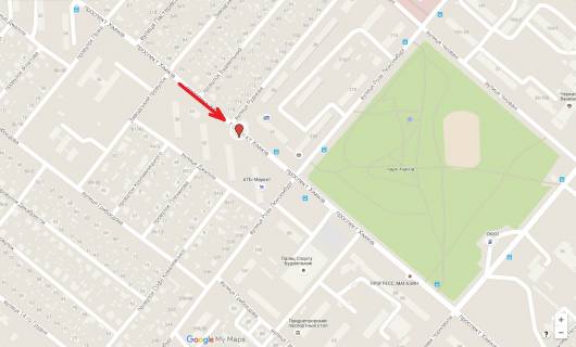 Билборд A в Черкассах, 3в*6ш  пр-т. Хіміків, 42 (біля АТБ) схема