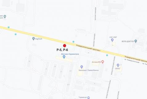 Білборд, Бігборд (Борд)  A у Кропивницький (Кіровоград), 3х6  проспект Університетський схема