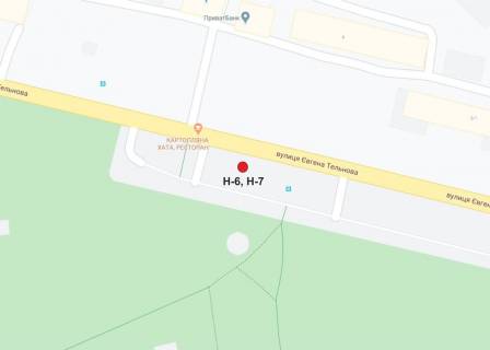 Білборд, Бігборд (Борд)  A у Кропивницький (Кіровоград) вул. Євгенія Тельнова (пр-т.Правди) схема