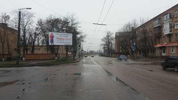 Білборд, Бігборд (Борд)  B у Кропивницький (Кіровоград), 3х6  пр-т Винниченко/вул.Шульгіних (Калініна) Фото 1