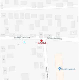 Билборд B в Кропивницкий (Кировоград) вул.Київська/ вул.Кременчуцька схема