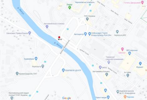 Билборд  в Кропивницкий (Кировоград) схема