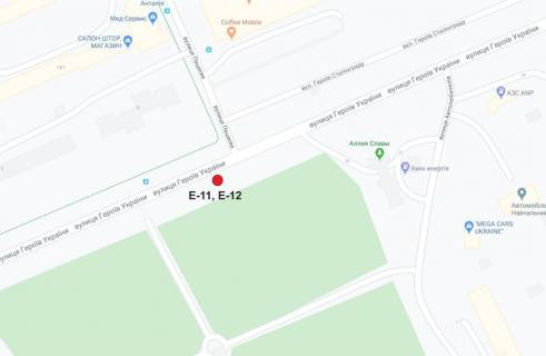Билборд B в Кропивницкий (Кировоград), 3х6  вул. Героїв України (вул. Героїв Сталінграда) схема