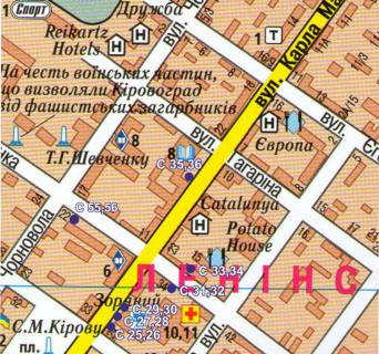 Сiтiлайт  у Кропивницький (Кіровоград) схема