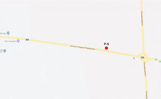 Билборд A в Кропивницкий (Кировоград), 3х6  вул. Героїв Маріуполя (Родимцева)  схема