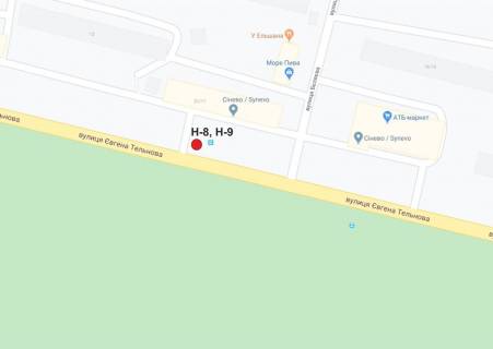 Билборд A в Кропивницкий (Кировоград) вул. Євгенія Тельнова (пр-т.Правди) схема