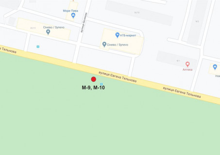 Билборд A в Кропивницкий (Кировоград), 3х6  вул. Євгенія Тельнова (пр-т.Правди) схема