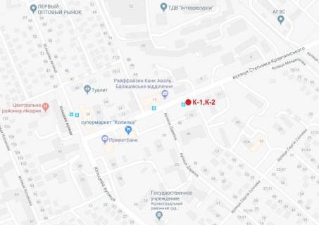 Билборд  в Кропивницкий (Кировоград) схема