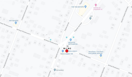 Билборд A в Кропивницкий (Кировоград), 3х6  вул. Садова схема